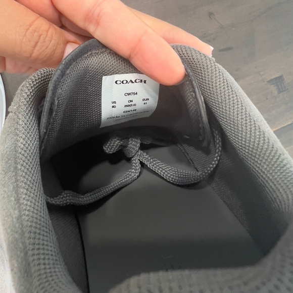 Coach Men’s High Line Sneaker Charcoal size 8 - Picture 3 of 15